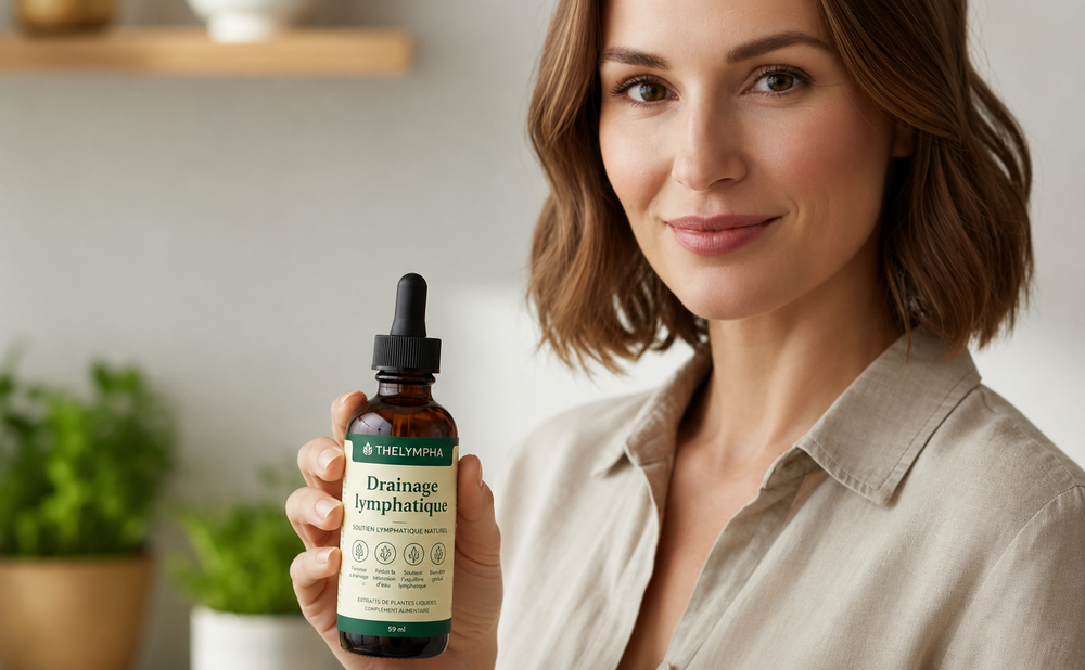 Woman holding the product