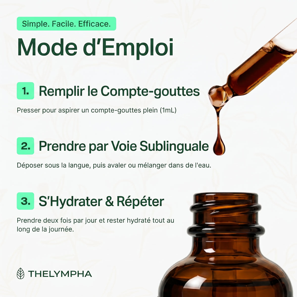 Gouttes de drainage lymphatique